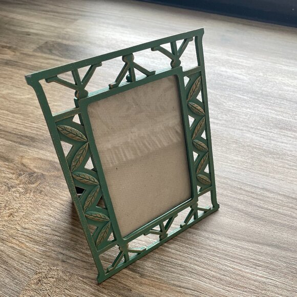 Green w/gold Leaf Metal Picture Frame  $9 - Picture 4 of 5
